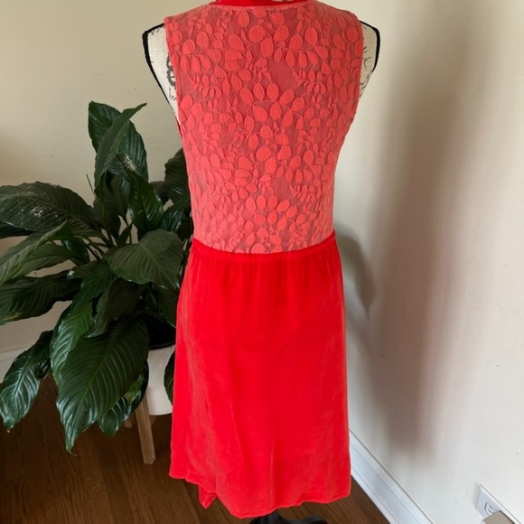 Anthropologie Language Pink / Red Dress Sz XS - Picture 3 of 9